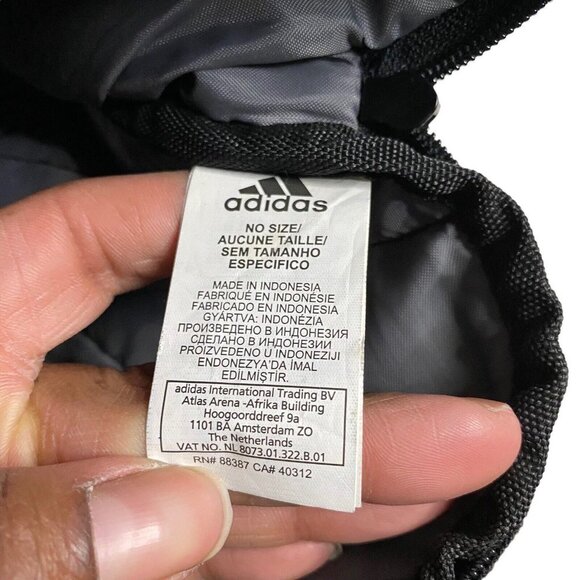Adidas Classic Black Patterned Backpack - Picture 9 of 11